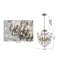 Lustre 6 lumières avec cristaux transparents Cravey-500749994