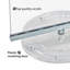 Porte-affiches rotatifs doubles en acrylique : 28 cm (L) x 43 cm (H), ensemble de 2