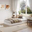 Base de lit plateforme simple TG, support en lattes de bois, aucun sommier requis, assemblage facile-891218290-891218300