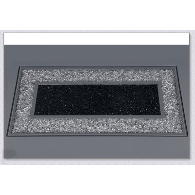 ARIYA Dark Grey Dining Table With Glitter Detailing, Durable And Stylish For Modern Interiors