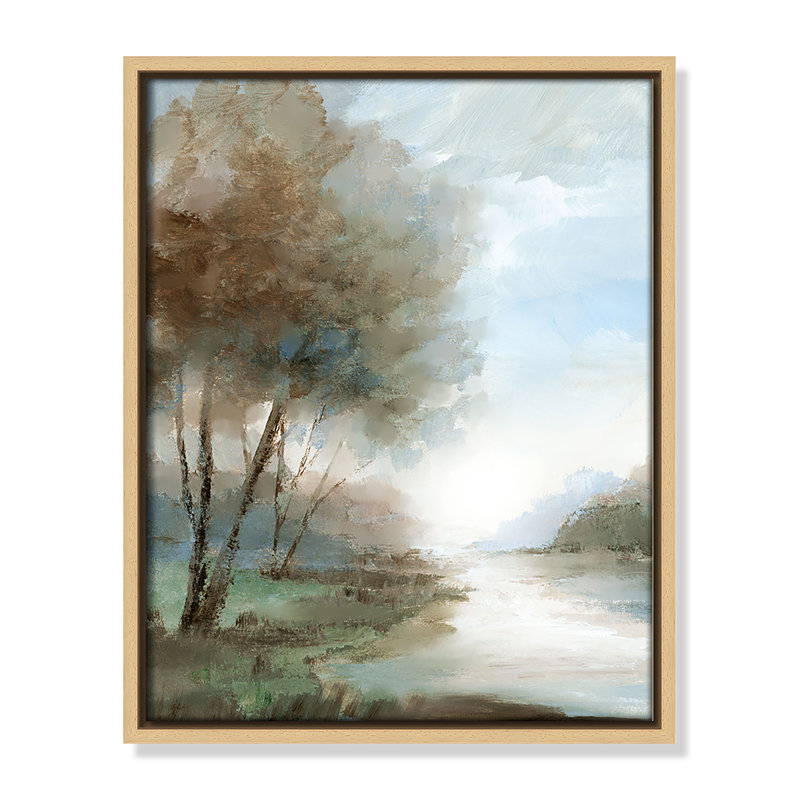 Zailin Peaceful River Print par Nan, Naturel, H 15,5 po x l 12,5 po