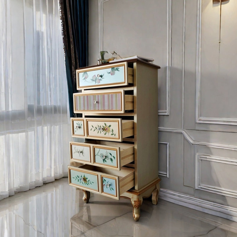 Elegant multi-purpose painted accent chest