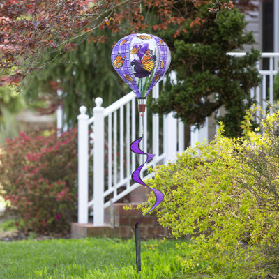 Lakinya, iris, papillons, art de jardin en ballon
