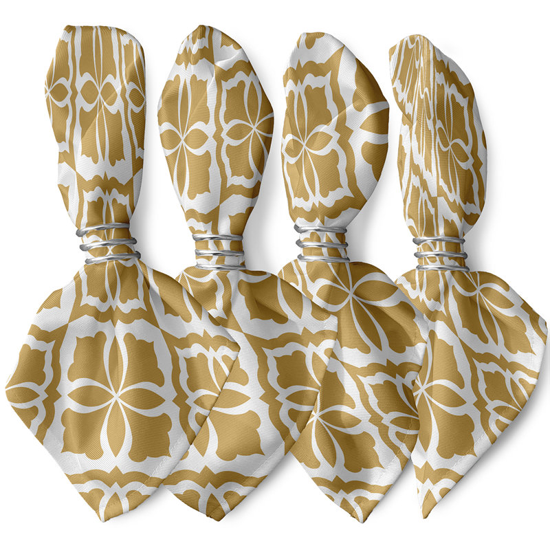 Serviette 22 "Rosas, Jaune
