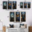 Noir «Watcher Owl At Twilight», ensemble de 3 reproductions d'art mural hibou-800951190-800951188