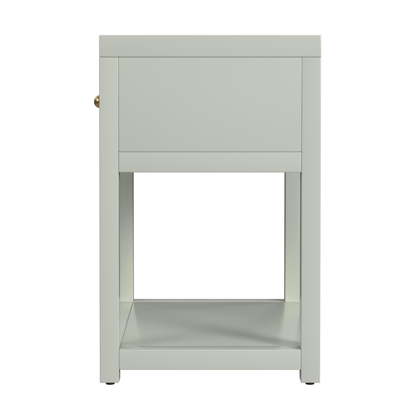 Celine 21" 1-Drawer Acacia Nightstand, Sage Green