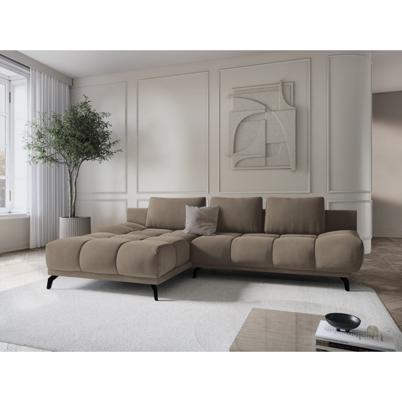 Cuthrell 5 Seater Sofa Bed, Left Hand Facing, Capuccino