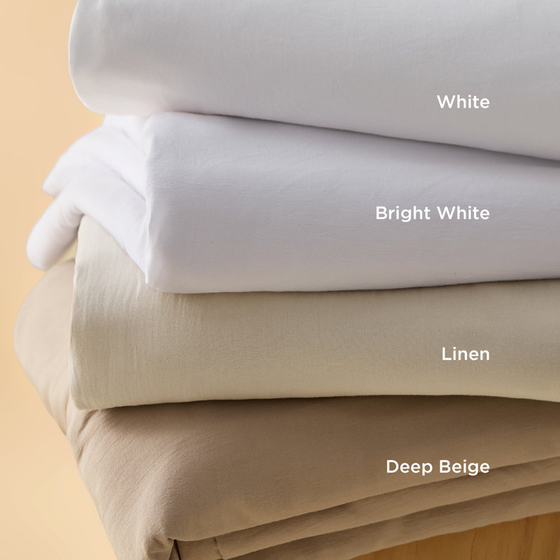 Ensemble de housse de couette Litsure, Blanc, Housse de couette surdimensionnée pour très gran