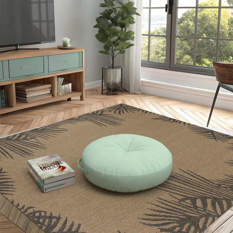 Housse de coussin circulaire avec insert Sunbrella, Tissu spa, Circulaire 22 po