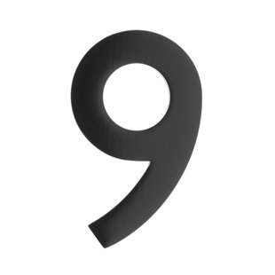 Numéro de maison à fixation affleurante