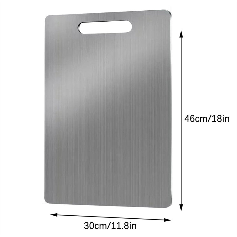 Planche à découper - Planche à découper en acier inoxydable pour cuisine 304 Planche à découper de qualité alimentaire pour la viande, les fruits et légumes
