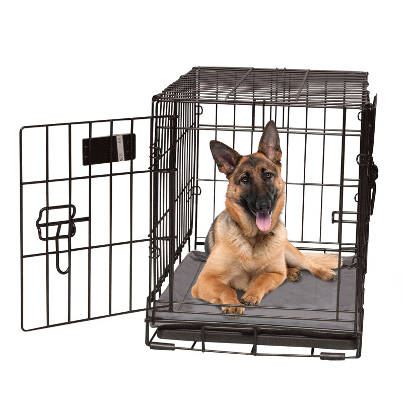 Tapis de caisse pour chien auto-chauffant, Très grand (l 48 po x P 32 po x H 0,5 po), gris