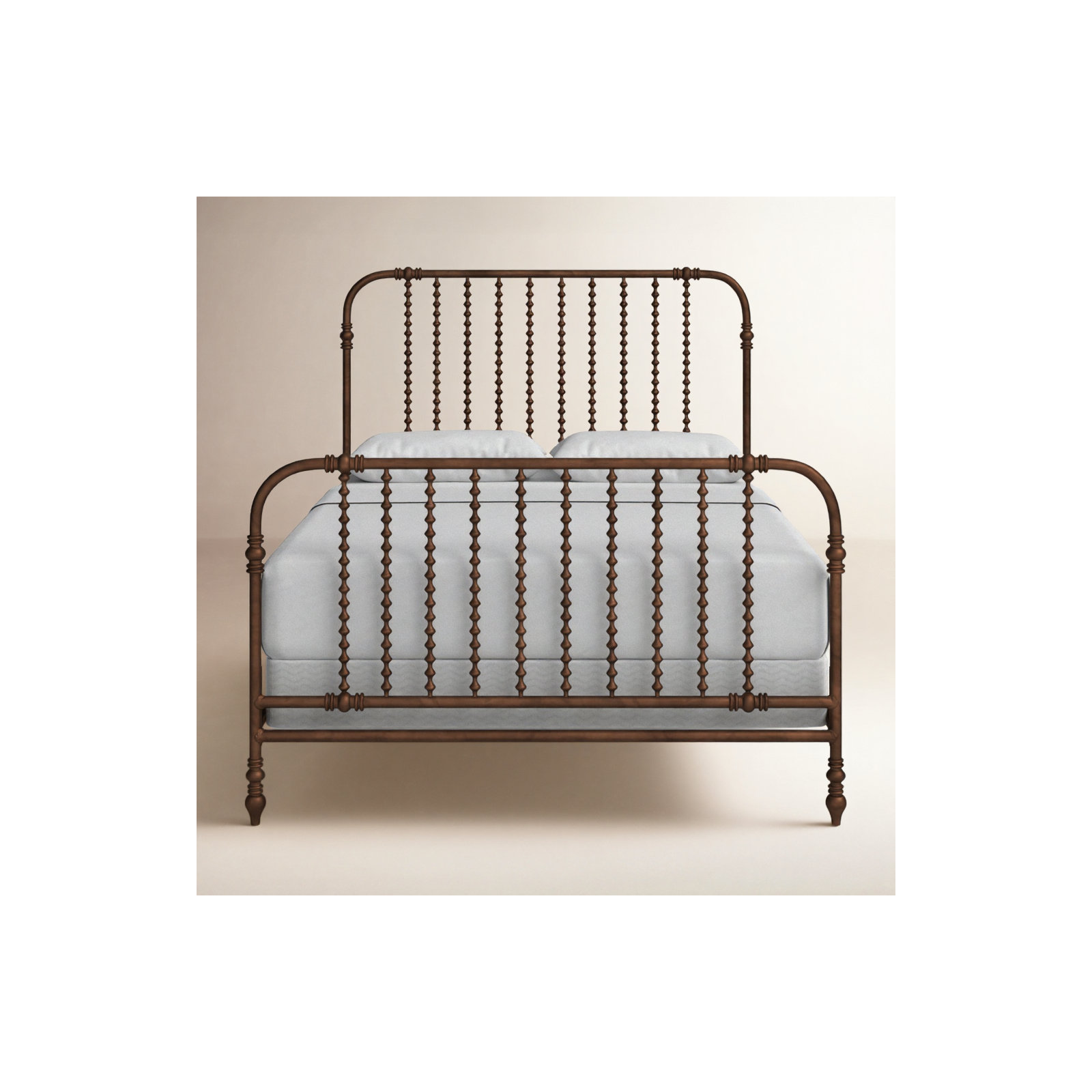 Earling Metal Spindle Bed, Queen