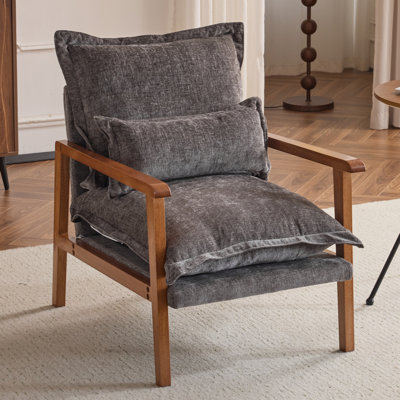 Chaise avec accoudoirs Masson Chenille