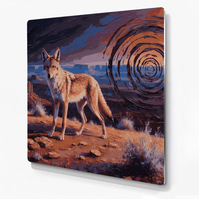 «Southwestern Animals», art mural mauve en métal 15 po