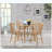 Light ash 5-piece counter height dining set