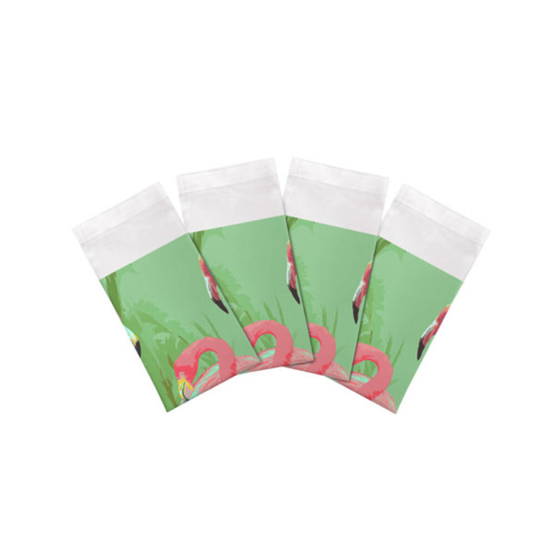 Cotton Blend Square Napkins, Flamingo