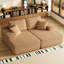 Canapé modulaire en U en velours côtelé 130 pouces Compression