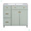 Armoire de salle de bain de style transitionnel de 36 pouces avec lavabo en résine-100166225