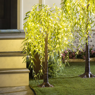 Saule vert à DEL intérieur / extérieur