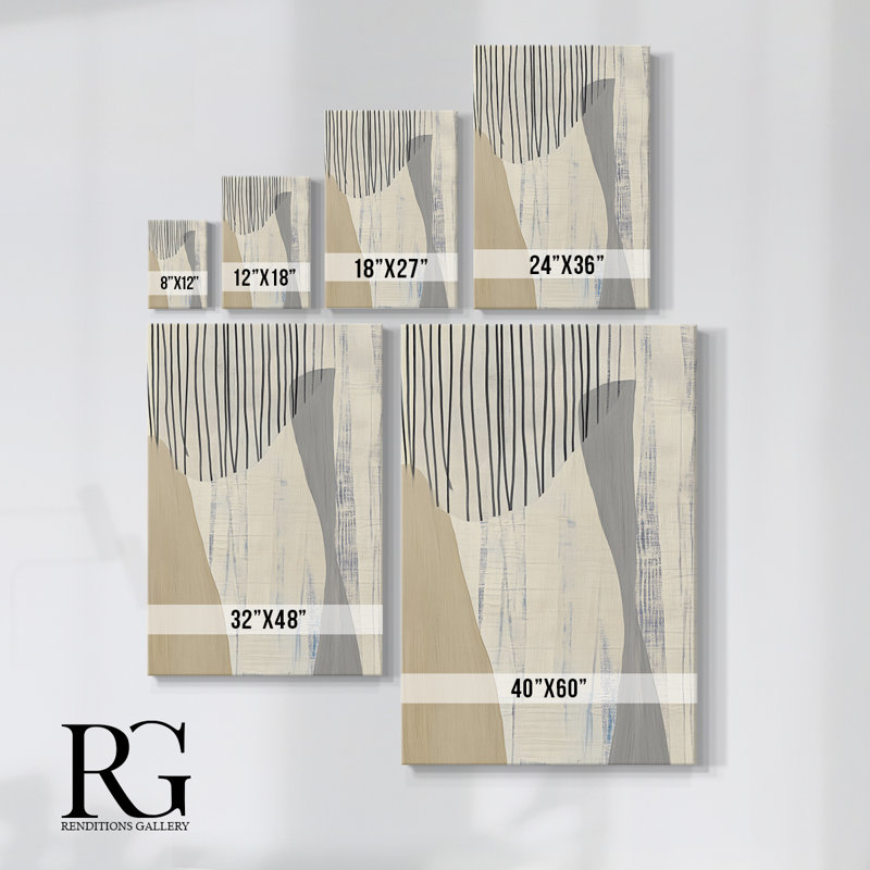 Abstract XLIX Gallery Wrapped Canvas - Ready To Hang, 36" H x 24" W