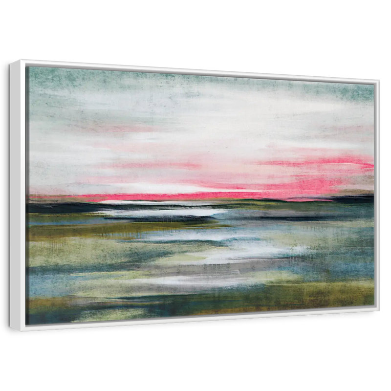 Greenfield Landscape Arciniega, Cadre flottant blanc, 13 po x 9 po