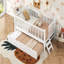 Lit plateforme en bois avec garde-corps et lit gigogne-2023083947