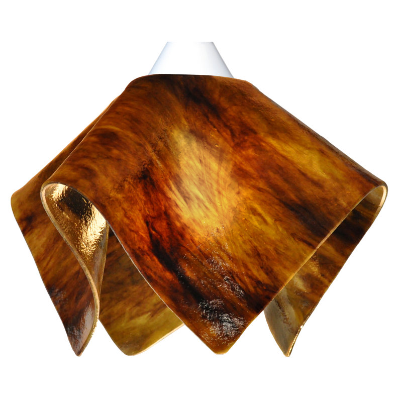 Luminaire suspendu Amergin, Noir, Petit, Terre