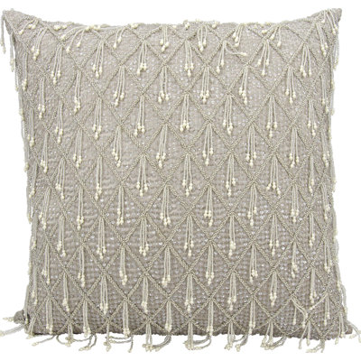 Geometric Silk Throw Pillow
