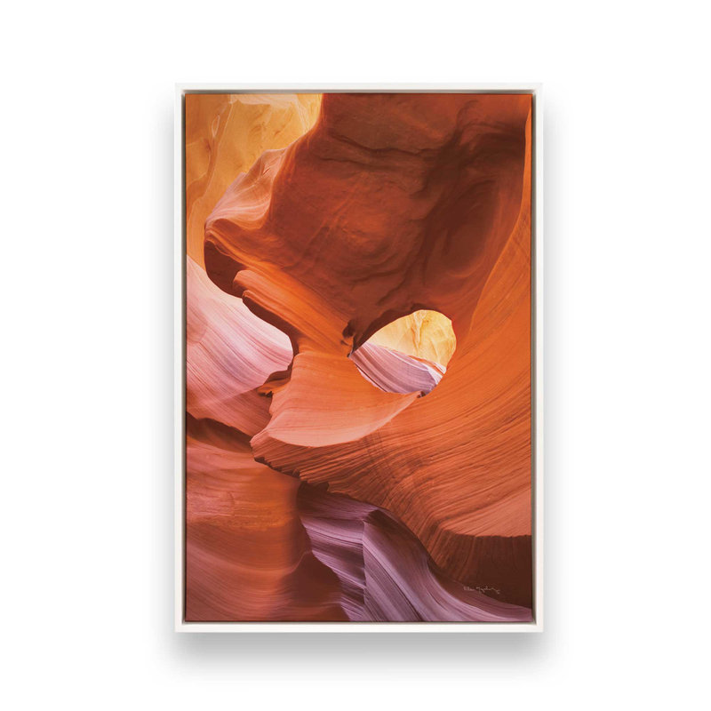 Sculpted by Time v1, impression, Cadre flottant blanc opaque, H 30,75 po x l 20,75 po x P 1,75 po