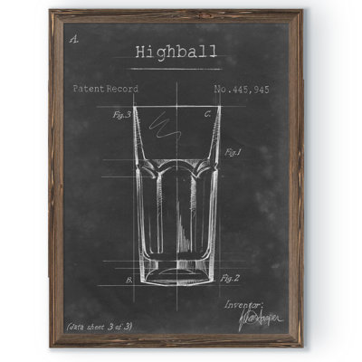 «Barware Blueprint II» par Paul Cezanne - reproduction d'art encadrée