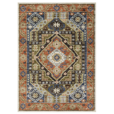 Tapis rouille / bleu Genesis