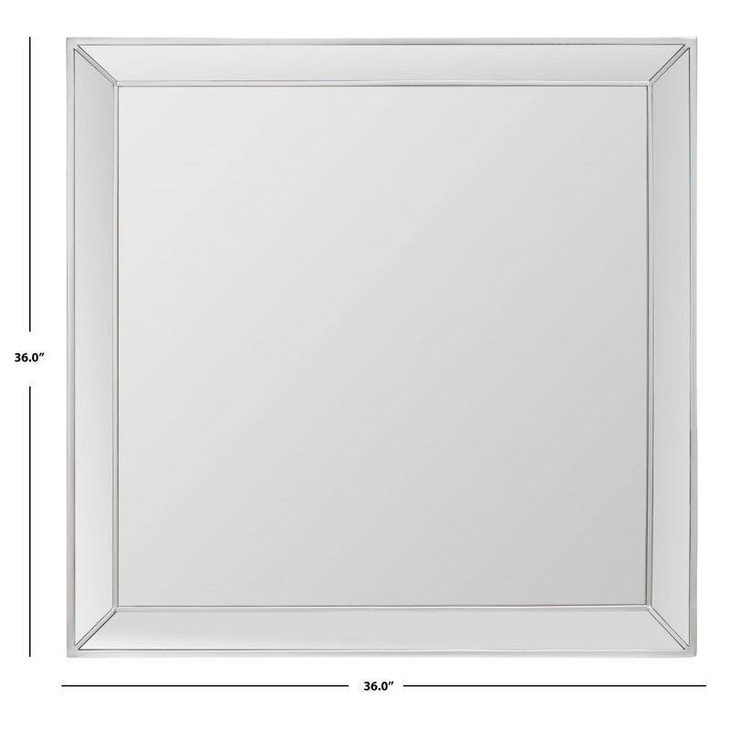 Tavonta Metal Wall Mirror, Silver