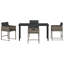 Garden Dining Set 5 Pcs Poly Rattan-258196584-258196588