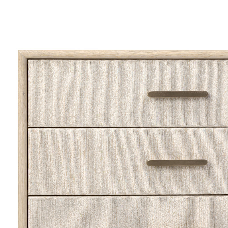 Rosenell 6 Drawer Dresser, Natural Oak Veneer