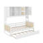 Lit de jour simple en bois avec lit gigogne simple, armoire et tablette tout-en-un-752873689