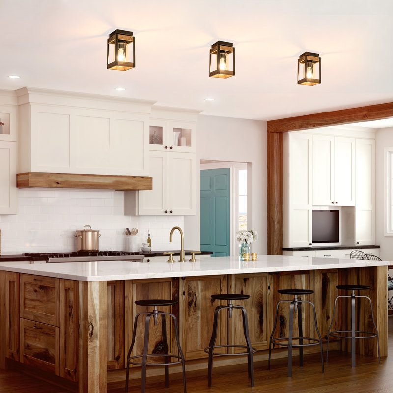 Briannalee Glass Semi Flush Mount
