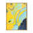 Toile avec cadre flottant or
