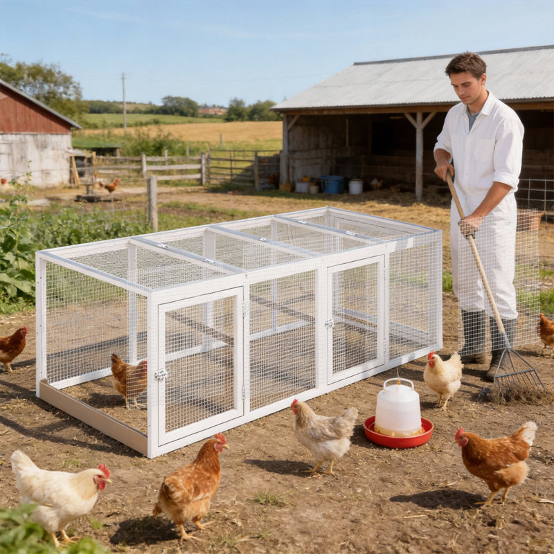 Poulailler pouvant accueillir jusqu'à 2 poulets