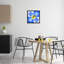 Cadre flottant citron sur carreaux géométriques, design par Ashley Singleton-465861809-465861808