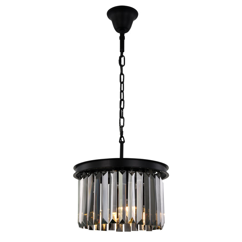 Yazmin 3 - Light Unique/Statement Pendant, Gray, Matte Black