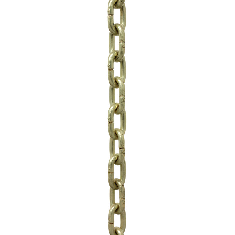 Petite chaîne d'horloge à maillons standard, Laiton satiné, H 120 po x l 0,31 po x P 0,07 po
