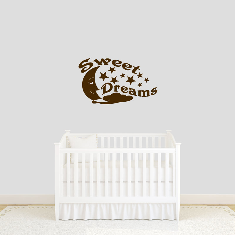 Décalcomanie murale rêves doux, Brun chocolat