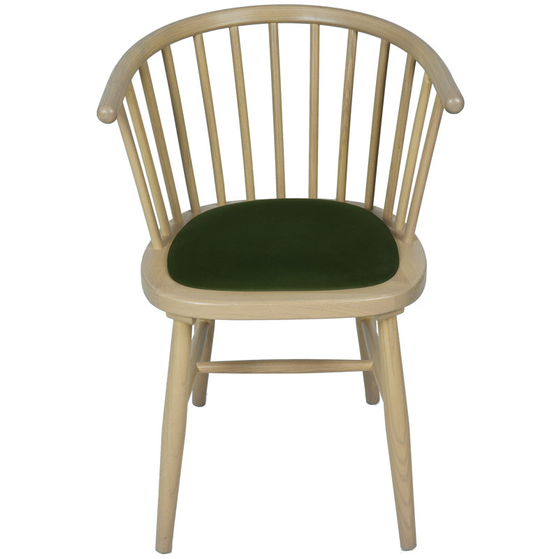 Upholstered Dining Carver Chair - Pad, Green