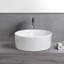 Lavabo de salle de bain blanc 16,13 po Jonah