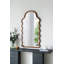 Miroir arqué en bois avec cadre unique