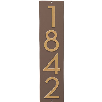 Floating 1-Line Wall Address Plaque