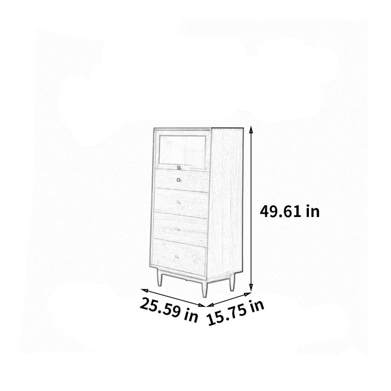 Armoire de rangement Simple, Brun