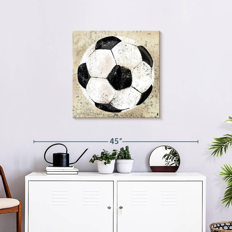 Ballon de football rétro Sirpi, H 24 po x l 24 po