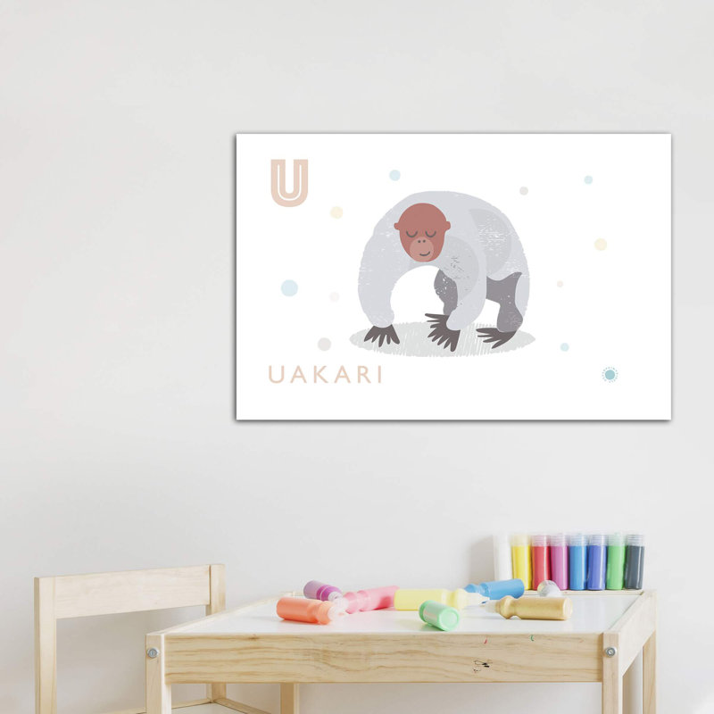 Uakari - imprimé, Pas de tapis, H 26 po x l 40 po x 1,5 po, Toile tendue